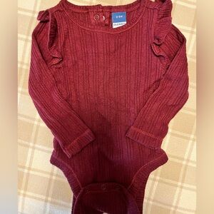 Old Navy Maroon Kids Bodysuit
